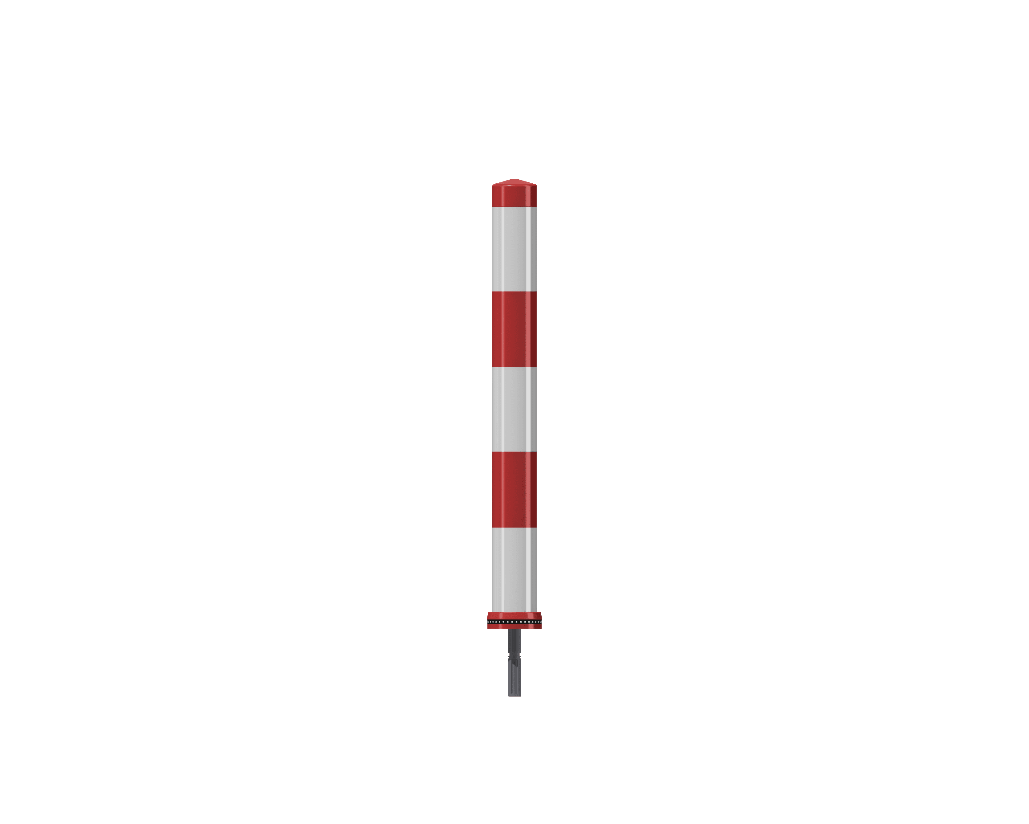Pole Cone Traffic NSE 800 × ø 80 mm – Rood/Wit