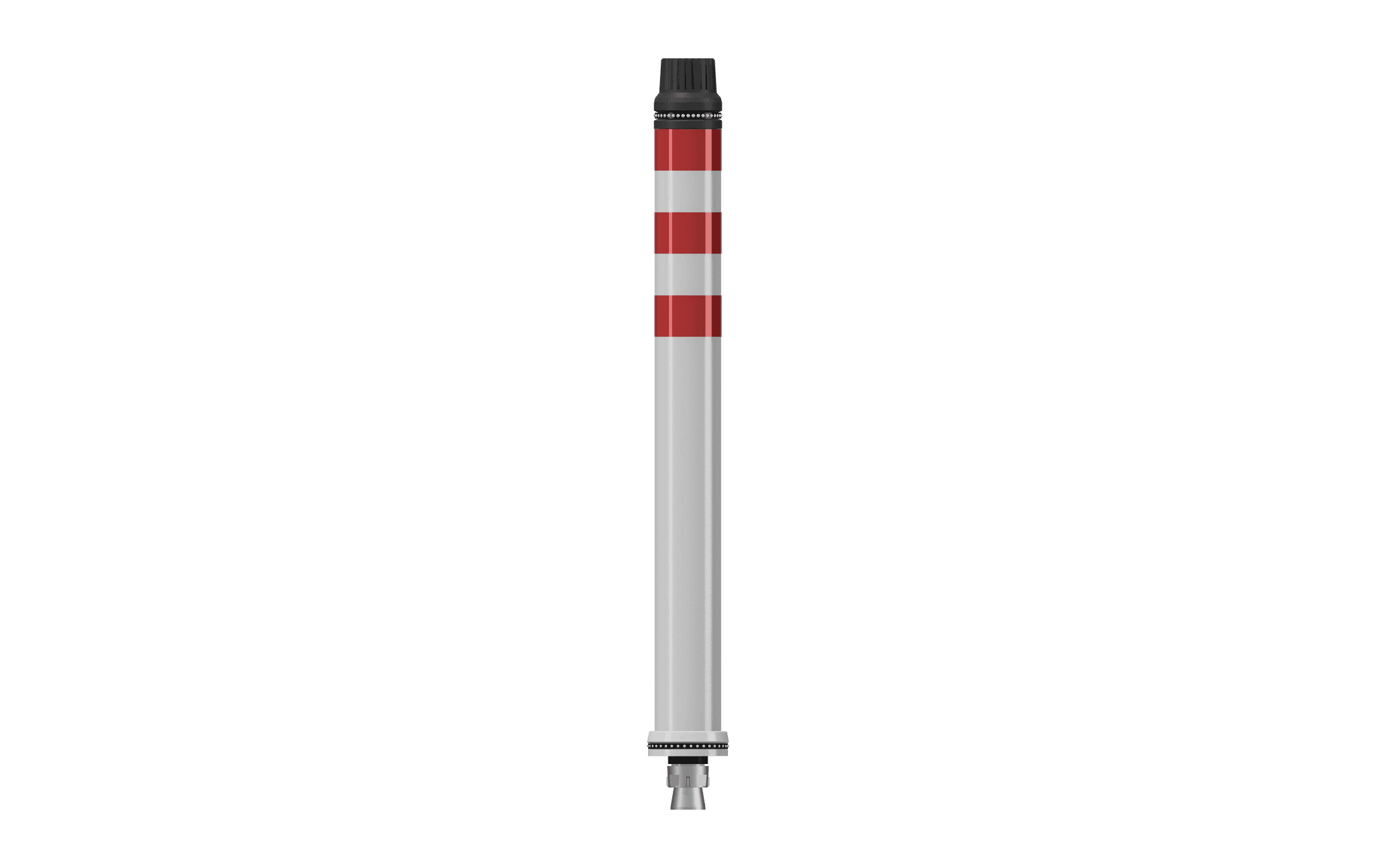 Pole Cone Traffic NS 800 × ø 80 mm – Wit/Rood