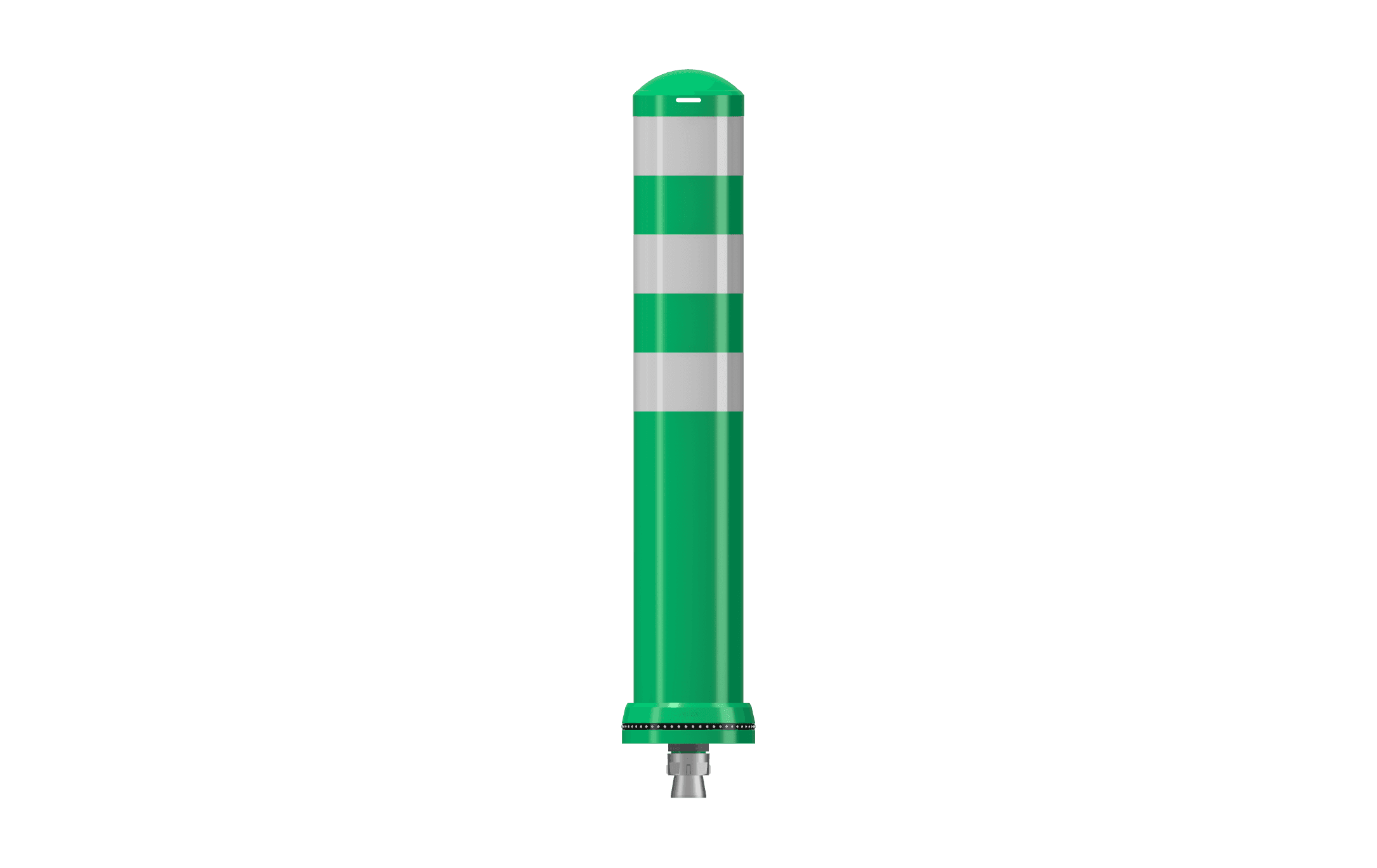 Pole Cone Traffic LS 800 × ø 130 mm – Grijs/Wit