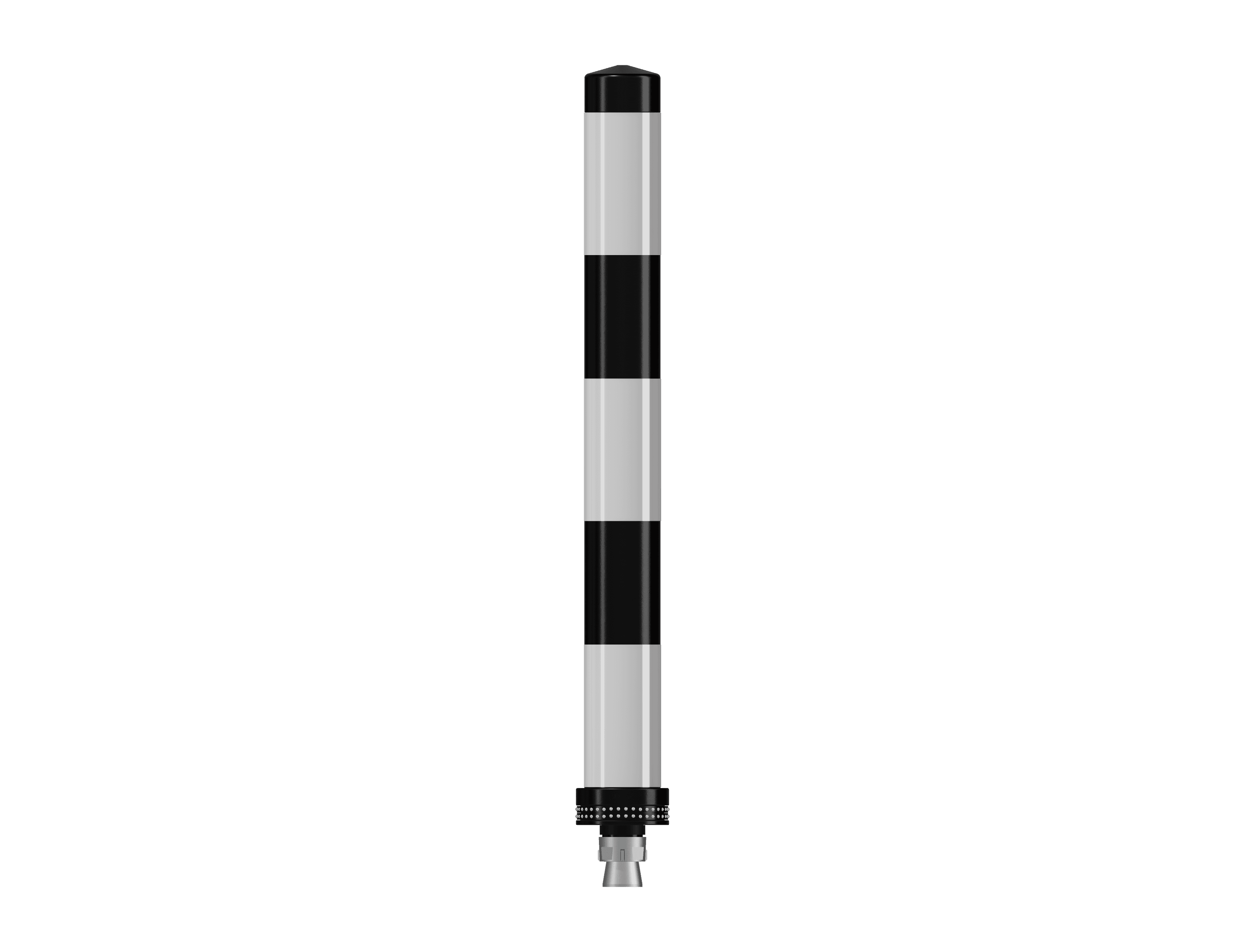 Pole Cone Traffic NS 800 × ø 80 mm – Zwart/Wit