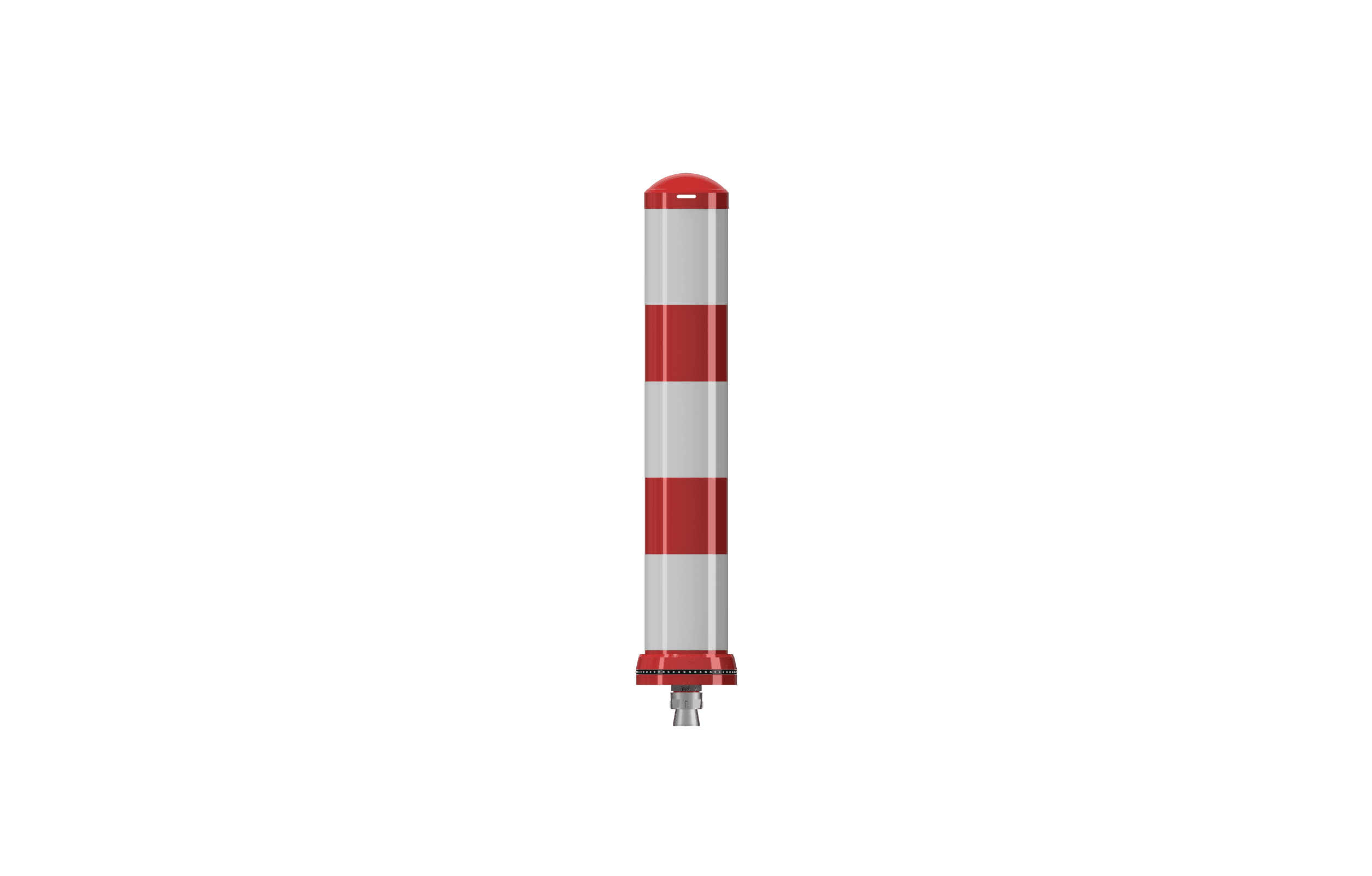Pole Cone Traffic LS 800 × ø 130 mm – Rood/Wit