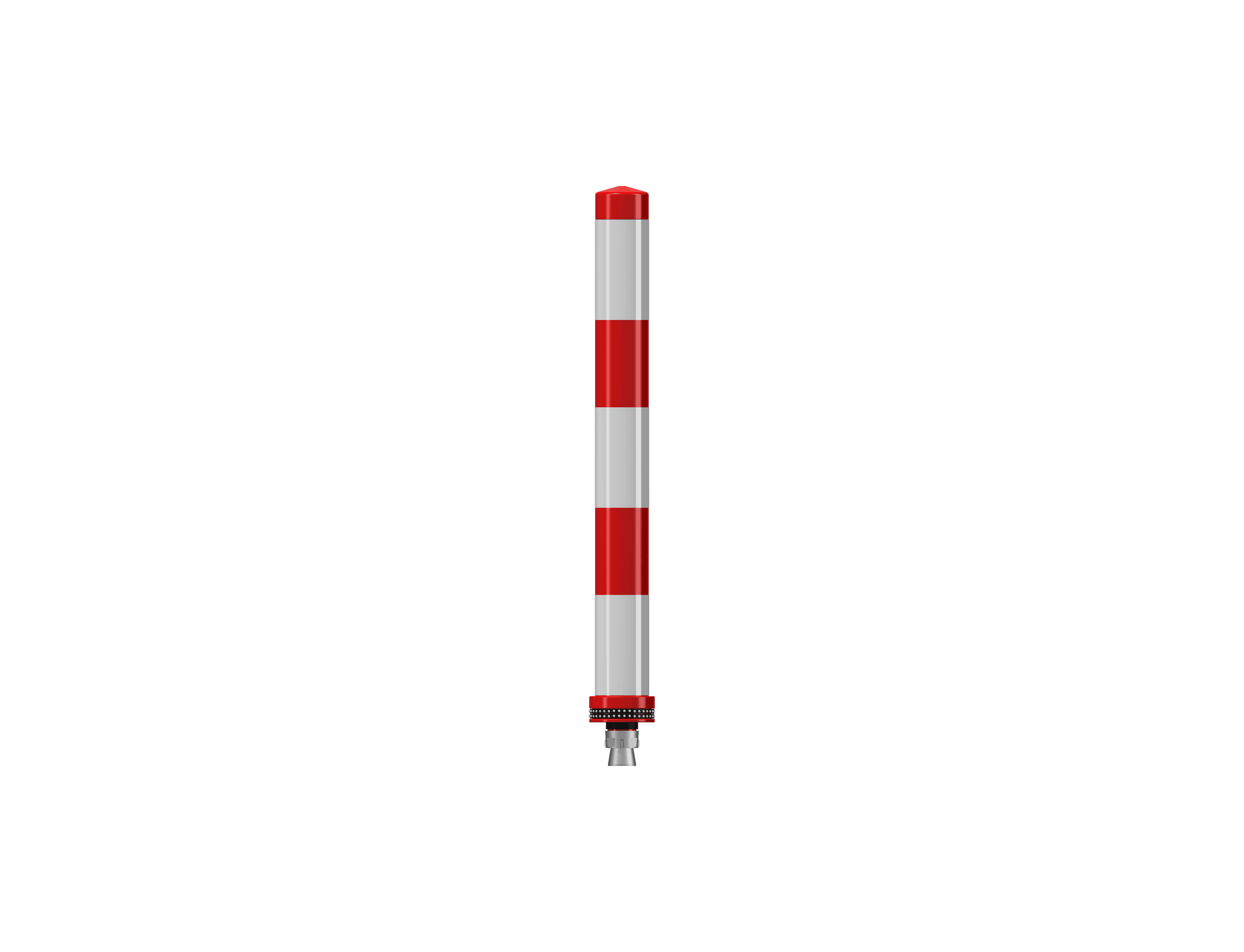 Pole Cone Traffic NS 800 × ø 80 mm – Rood/Wit