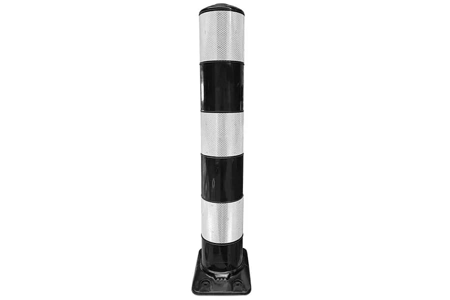 BB21 flexpost verkeerszuil zwart/wit