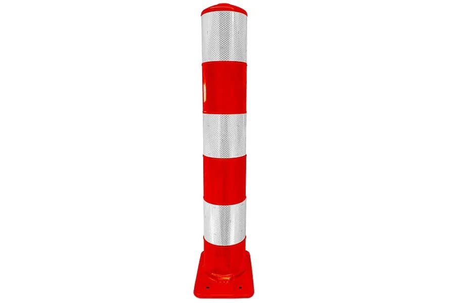 BB21 flexpost verkeerszuil rood/wit