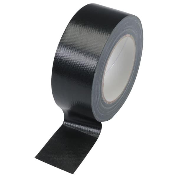 Zipwall Linnen ducttape zwart 50mmx25m