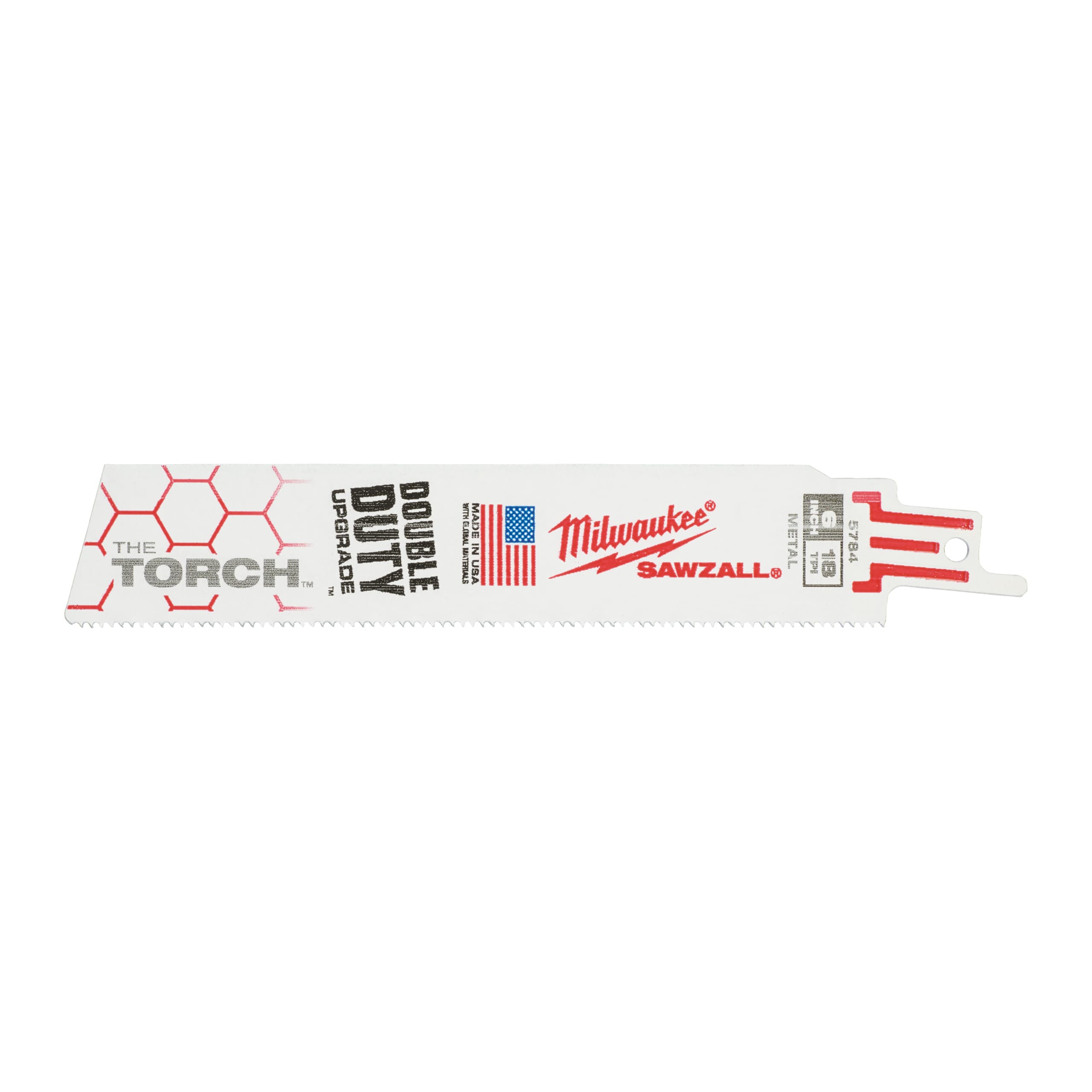 Milwaukee Reciprozaagblad Sawzall metaal Torch 150mm 18-Tpi (5 stuks)