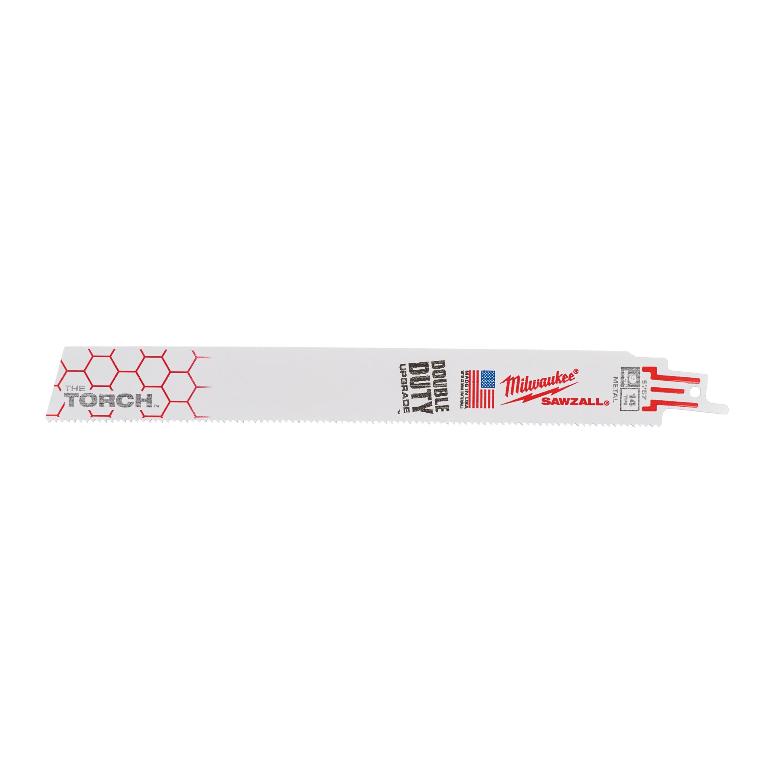 Milwaukee Reciprozaagblad Sawzall metaal Torch 230mm 14-Tpi (5 stuks)