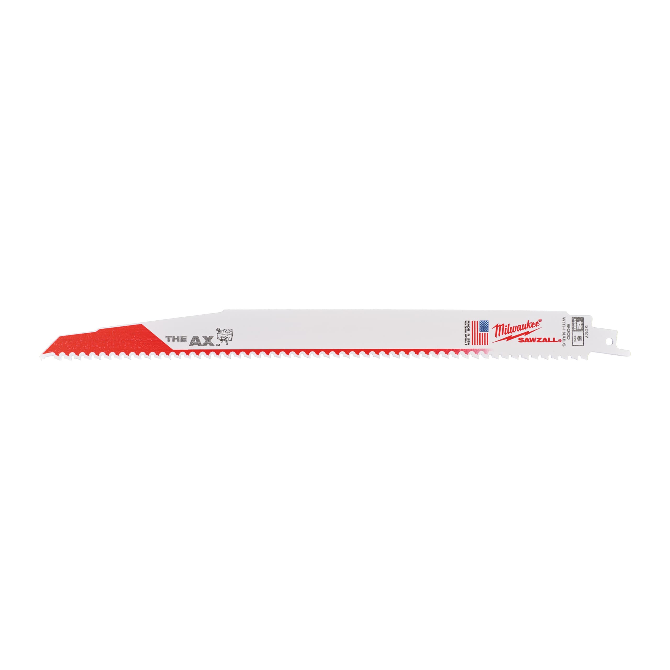 Milwaukee Reciprozaagblad Sawzall hout AX 300mm 5-Tpi (5 stuks)