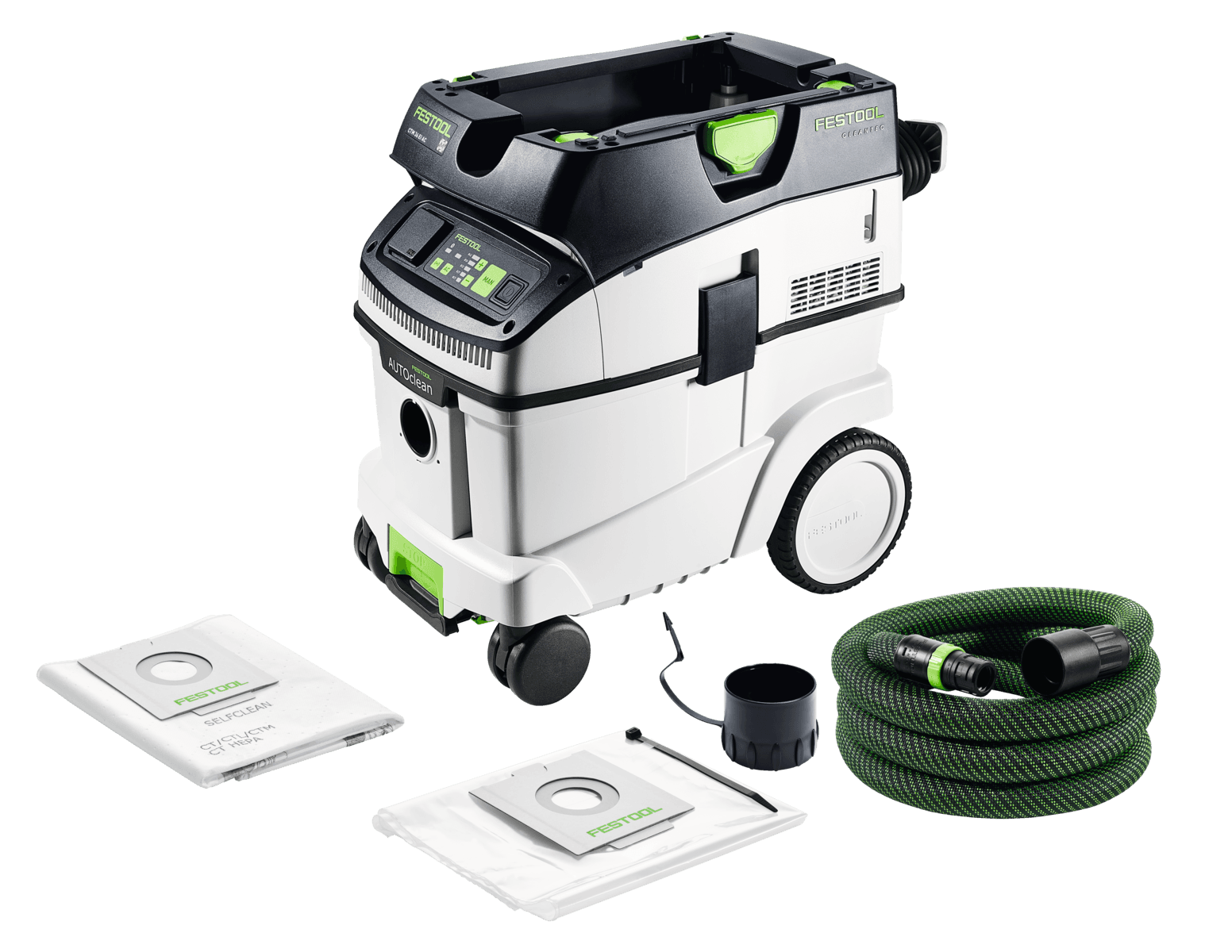 Festool stofzuiger CTM 36 EI AC 36L M-klasse 230V aansluiting Cleantec 230V 1200W