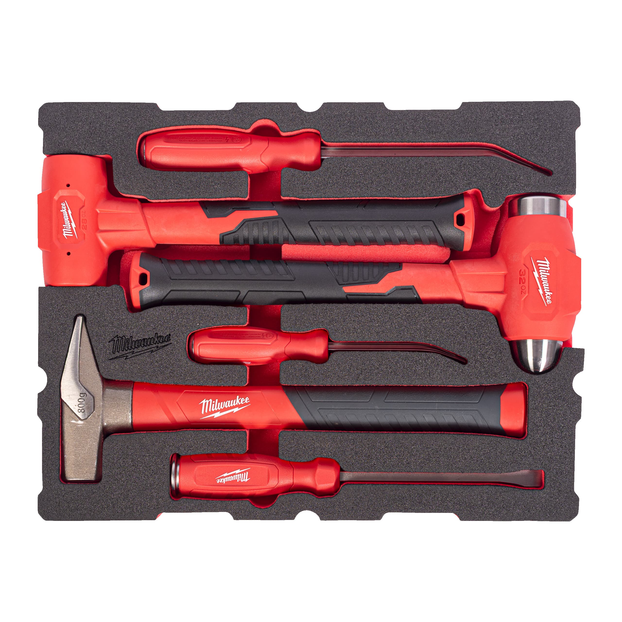 Milwaukee Foam Inlay PACKOUT sloopgereedschapset (6-delig)