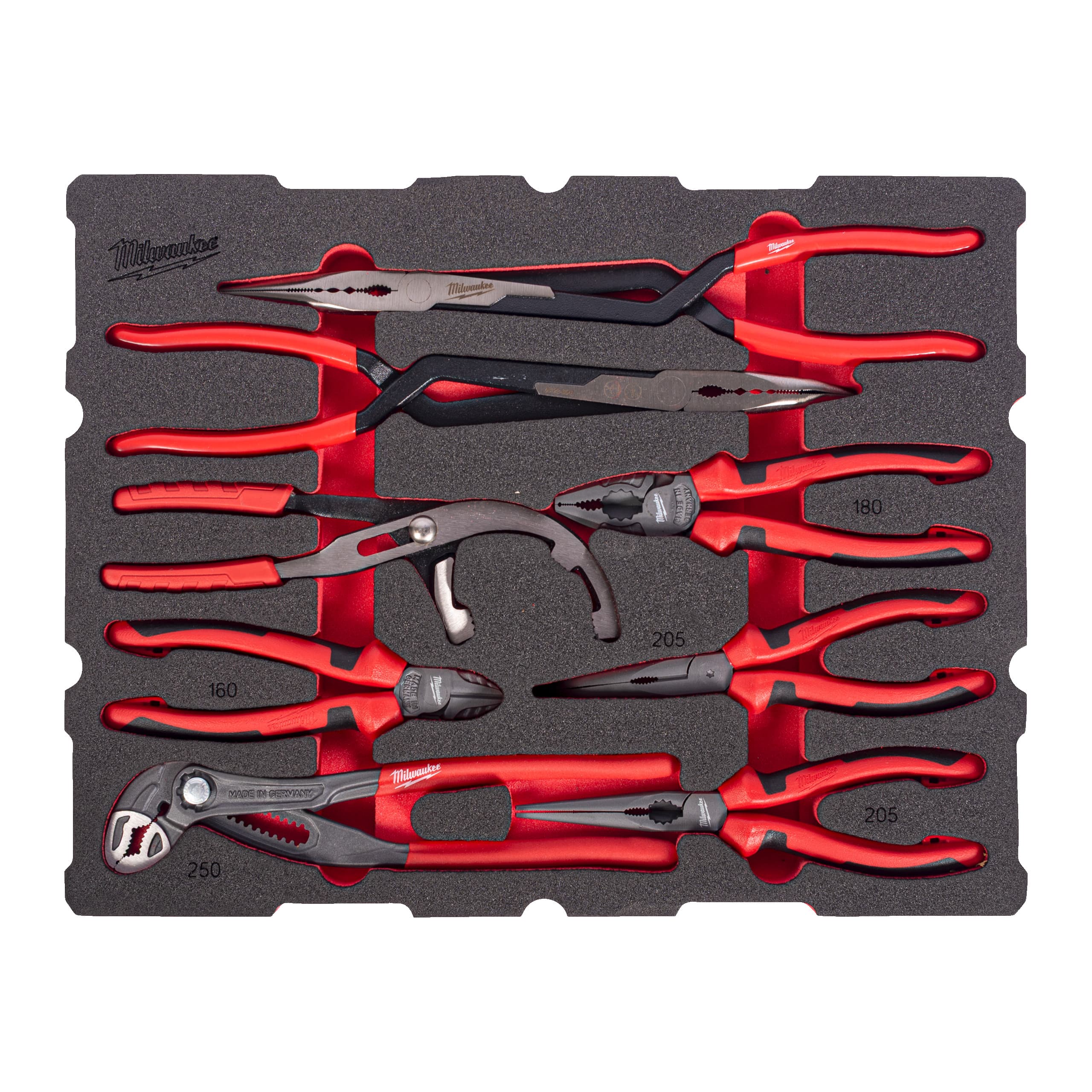 Milwaukee Foam Inlay PACKOUT tangenset (9-delig)