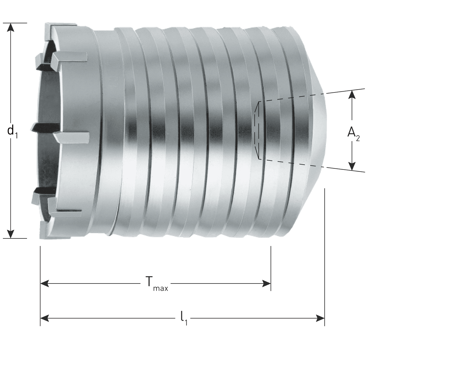 150131_Rotec_Hamerboorkroon_K_konus__1_8__8_tanden_80x100mm_H_p2