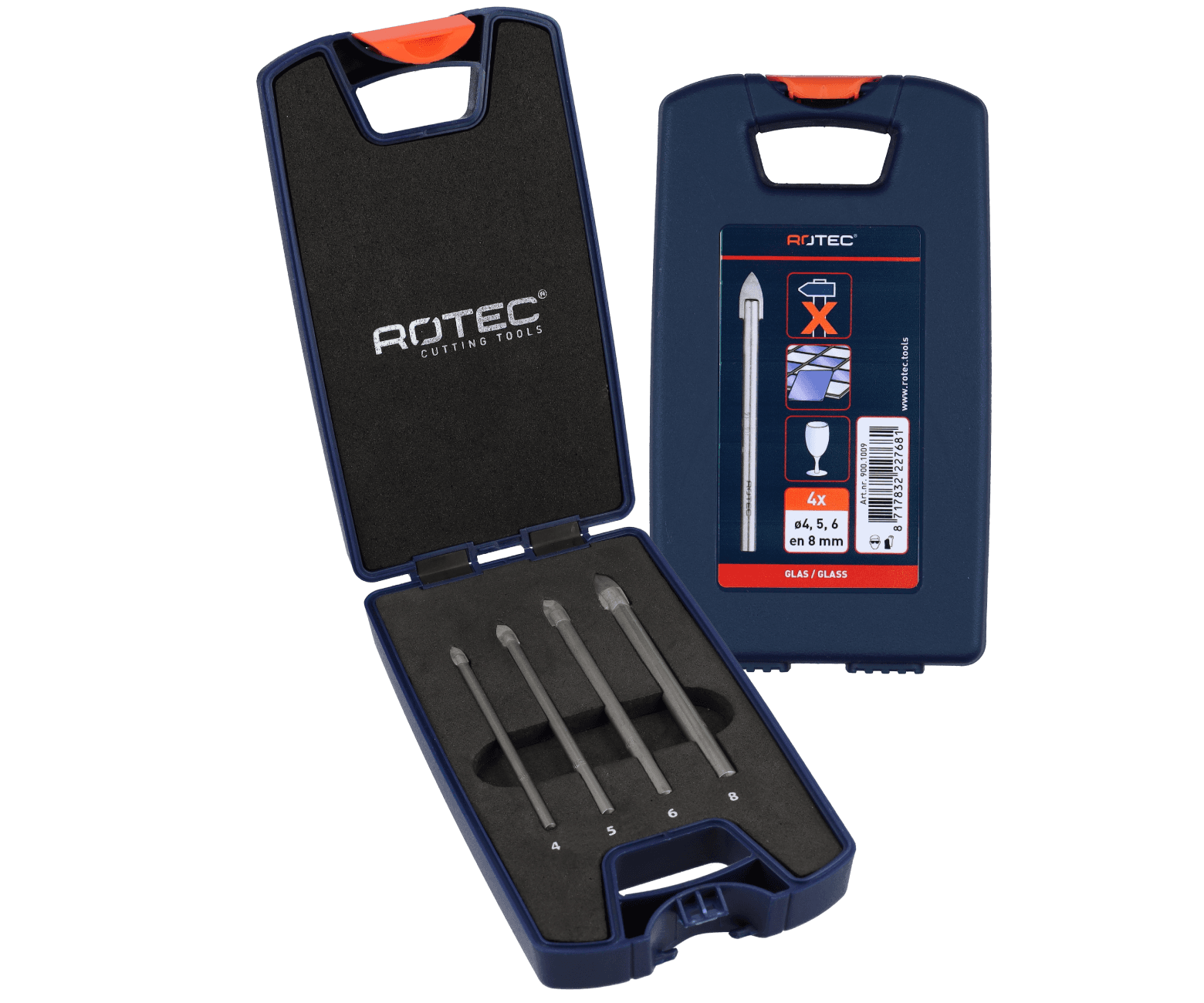 Rotec Glasboorset 4-8mm 7dlg
