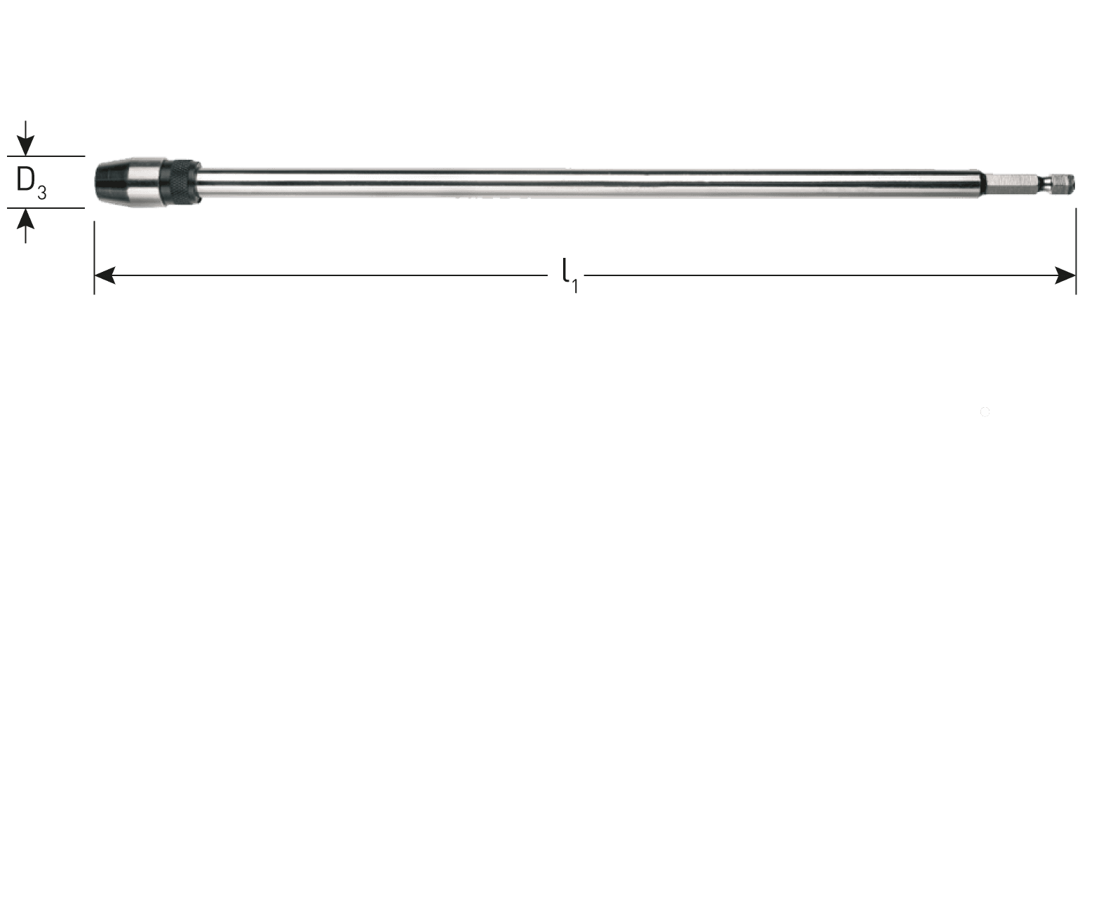 Rotec Speedboor Verlengstuk met snelspan 300mm