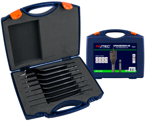 Rotec Speedboorset 1/4 hex Heavy-Duty 12-32mm 8dlg