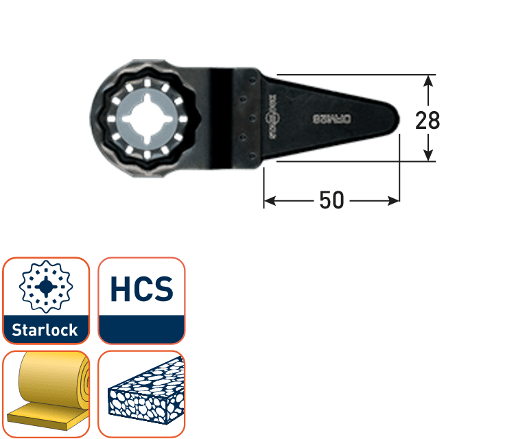 Rotec multitool Starlock Voegensnijder HCS Lijm-kit 28x50mm