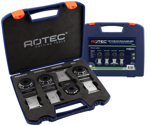 Rotec multitool Starlock bladenset Allround 4dlg