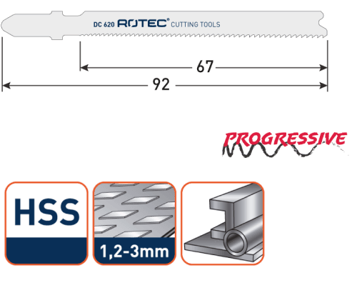 Rotec Decoupeerzaagblad Metaal Speed-HSS T118AF 92mm 5x