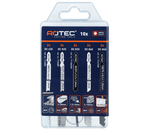 Rotec Decoupeerzaagbladset Multi materiaal 10dlg
