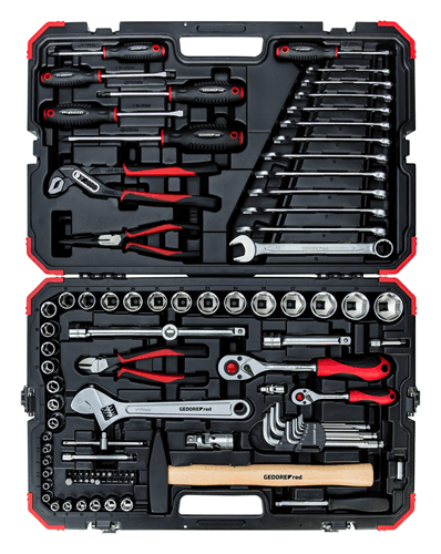 Gedore RED R45603172 Gereedschapset en doppenset 10-32mm in koffer 100dlg