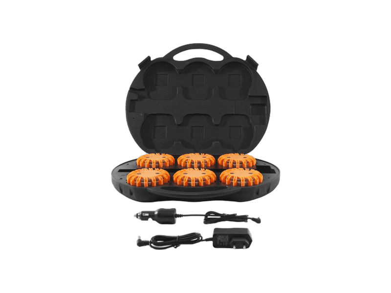 Megaflare LED veiligheidslichten oranje 6st.
