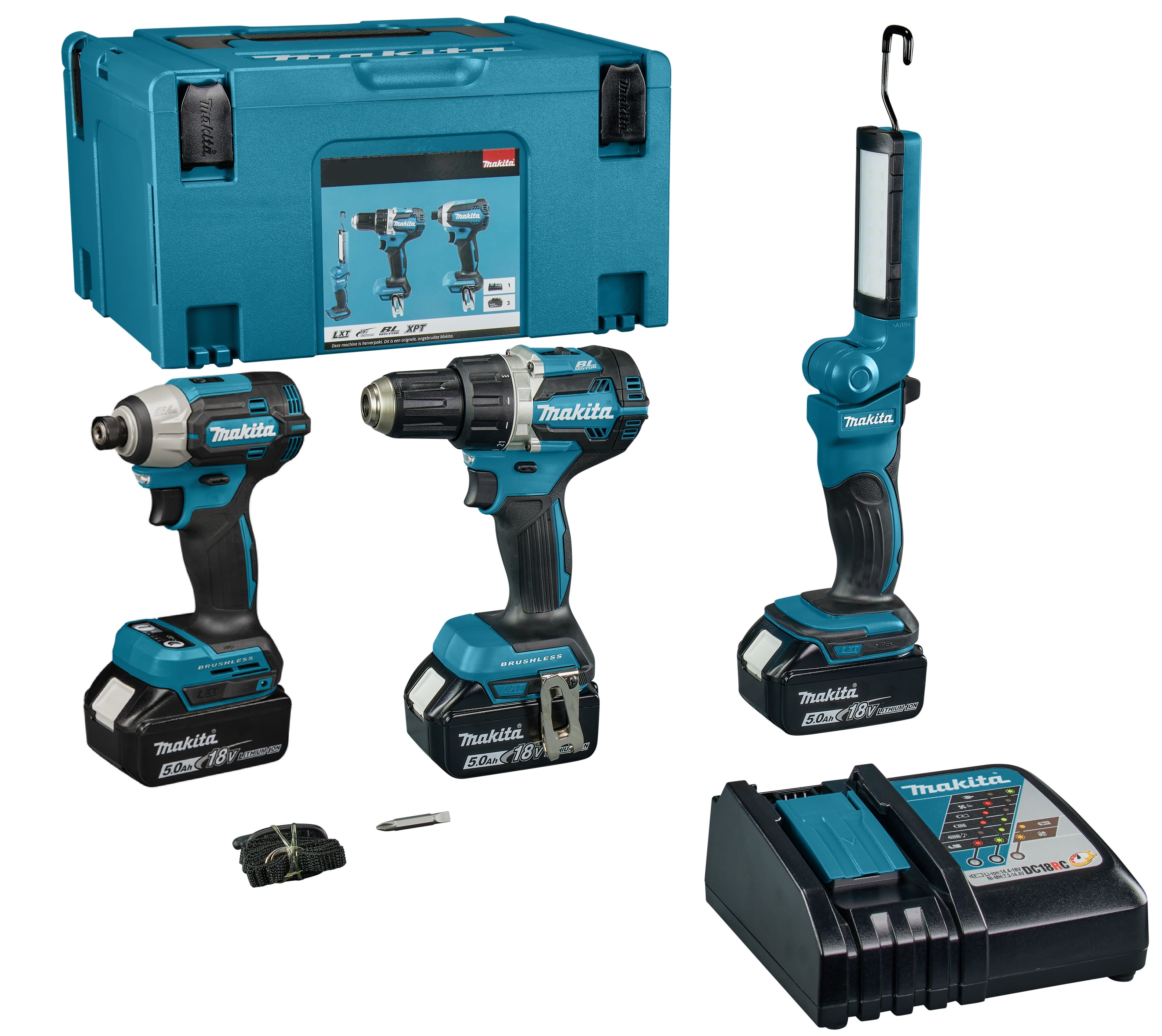 Makita combiset DLX3211TJ3-kit 18V 3x 5.0Ah