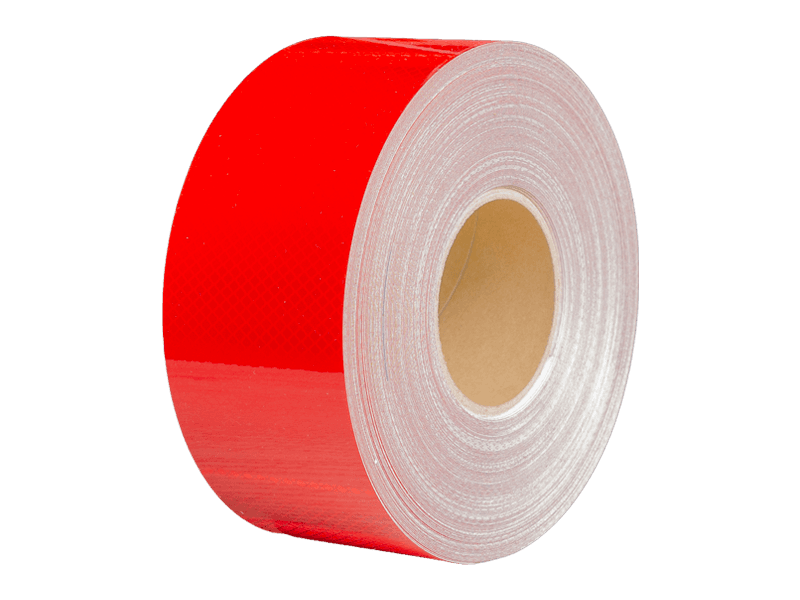 Reflectietape rood 80 mm breed