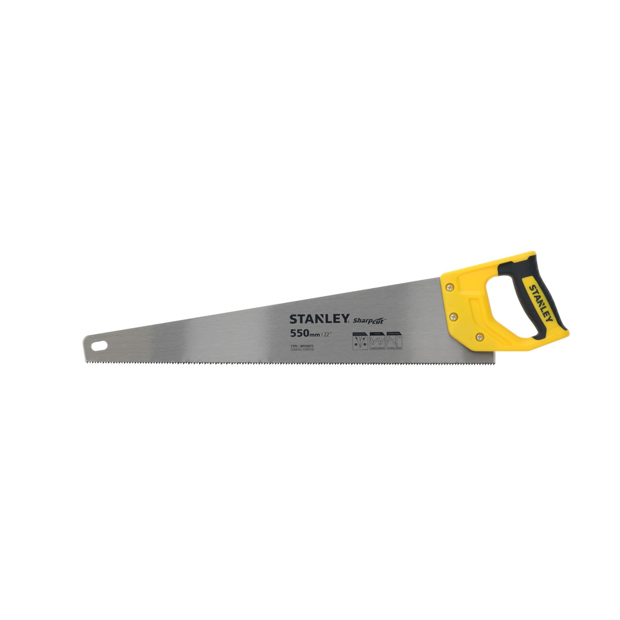 Stanley handzaag 550mm 7TPI STHT20368-9 SharpCut