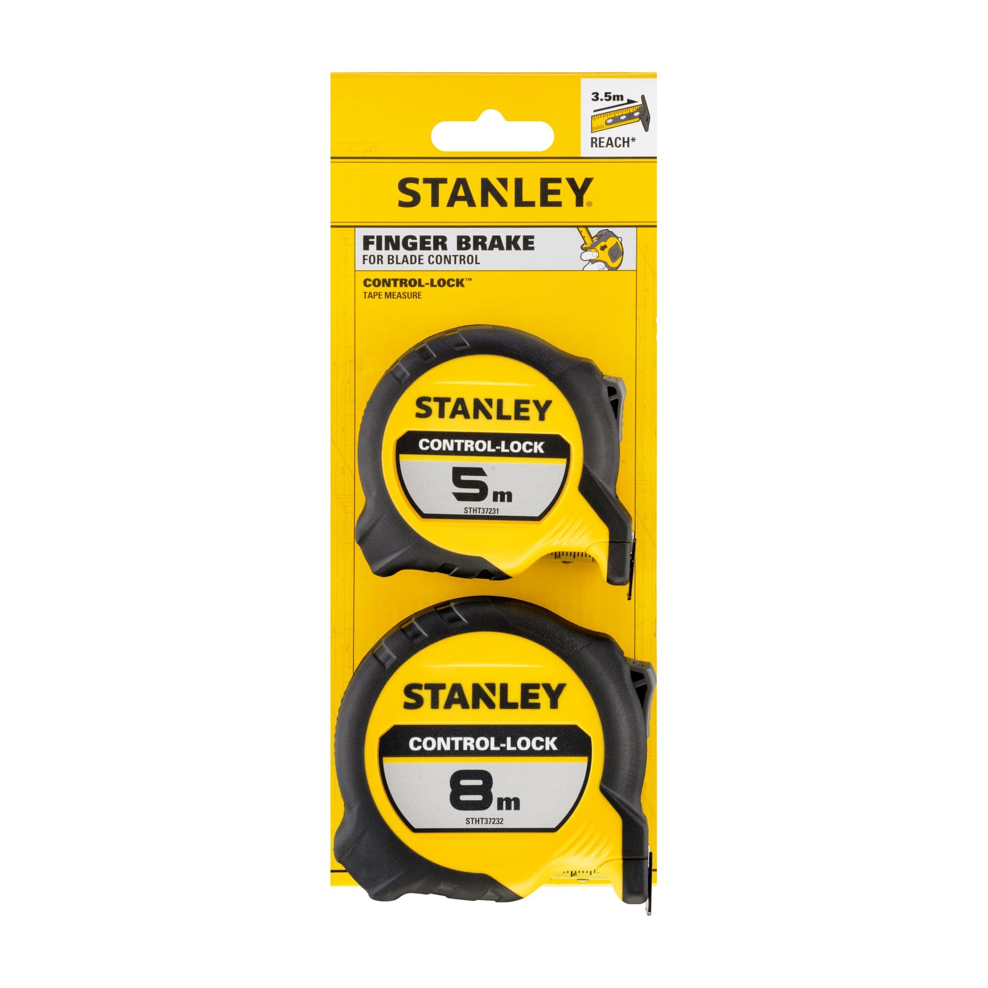 Stanley rolmaat set 5+8m 25mm STHT37261-0 Control-Lock