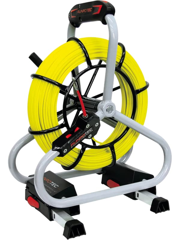 Runpotec Profi-set glasvezel trekveer incl. haspel