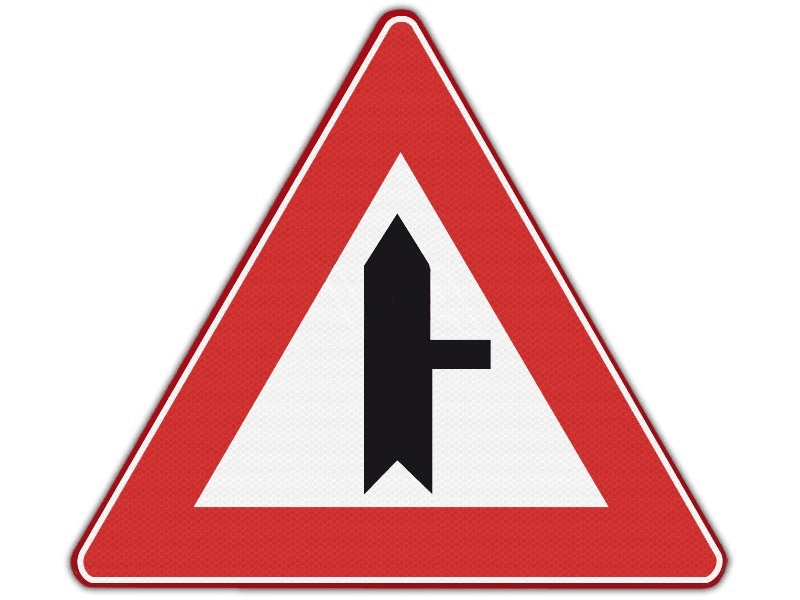 Verkeersbord RVV B05 - Voorrangskruising rechts