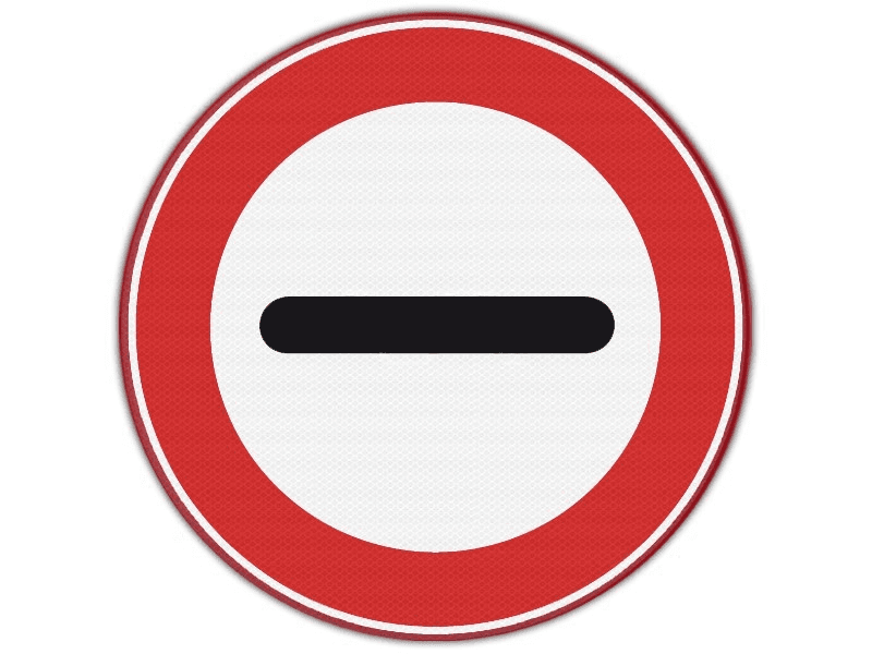 Verkeersbord RVV F10 - Stopbord