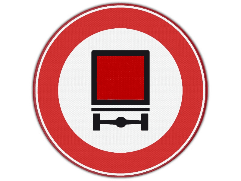 Verkeersbord RVV C22 - Verboden voor gevaarlijke stoffen