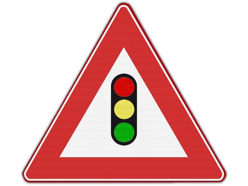 Verkeersbord RVV J32 - Verkeerslichten