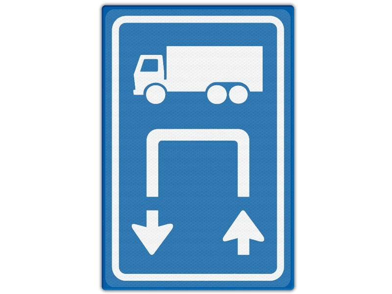 Verkeersbord BT15l Omkeren mogelijk