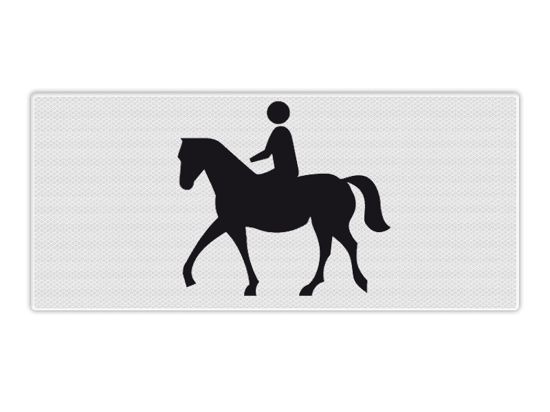 Onderbord RVV OB01 - Ruiters