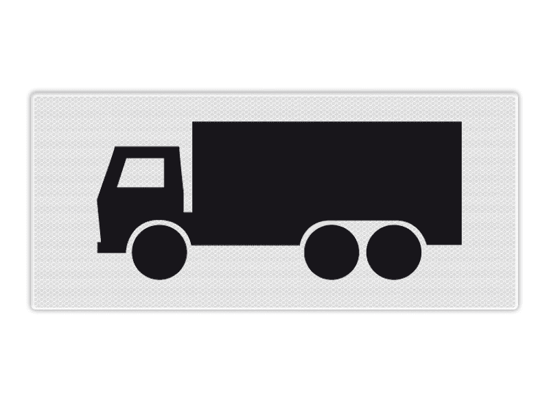Onderbord RVV OB11 - Vrachtwagens