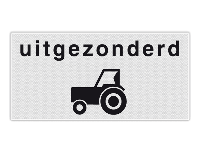 600995_Onderbord_RVV_OB55___Uitgezonderd_landbouwvoertuigen_p1