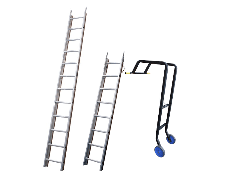 Dakladderset 3+2 meter + nokhaak