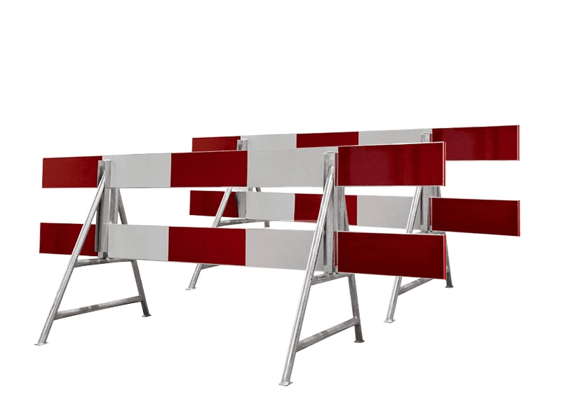 Afzethek 250cm aluminium enkelzijdig compleet | 2 stuks