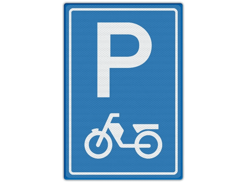 Verkeersbord RVV E08e - Parkeren brommers