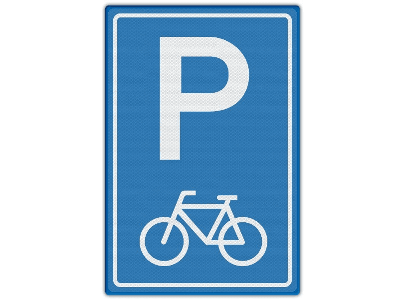 Verkeersbord RVV E08f - Parkeren fietsen