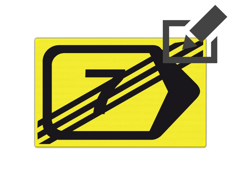 Omleidingsbord WIU T201r - einde