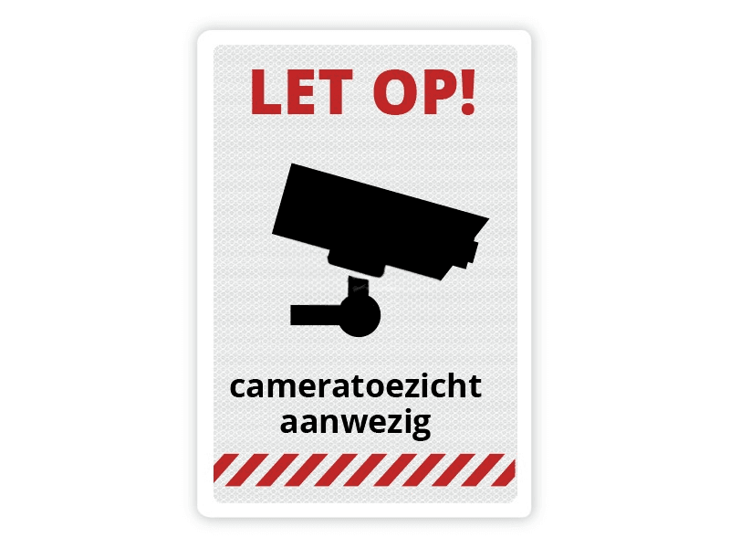 Verkeersbord Cameratoezicht CB02 40 x 60 cm