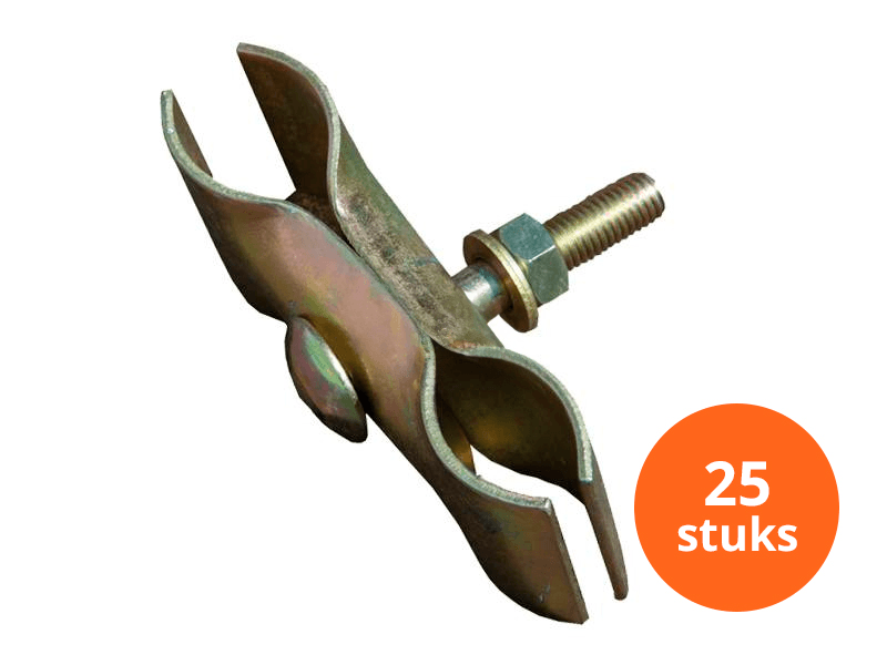 Bouwhekklem 42/42 standaard | 25 stuks