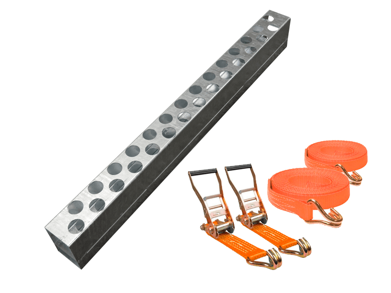 Bouwhek transportbok staal + 2 spanbanden