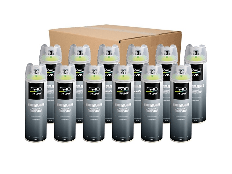 Markeringsverf MultiMarker Fluor GROEN 500 ml | 12 spuitbussen