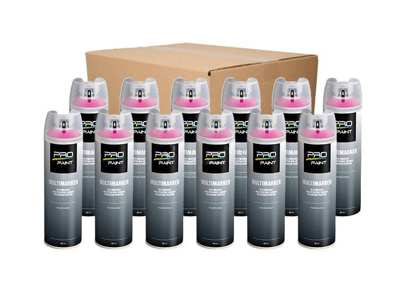Markeringsverf MultiMarker Fluor ROZE 500 ml | 12 spuitbussen