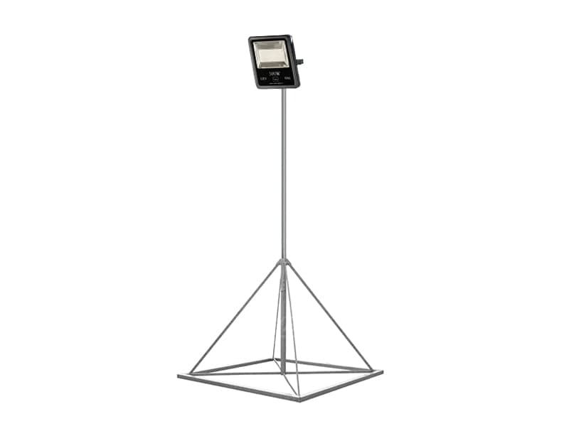 Lichtmast met LED-bouwlamp 3 meter