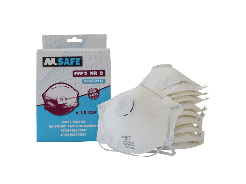 Stofmasker Oxxa Sema 6210 FFP2 + ventiel | 10 stuks
